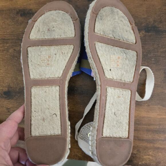 J. Crew Women’s Lace-Up D'Orsay Espadrille Plaid Madras Summer Sandals - Picture 6 of 6